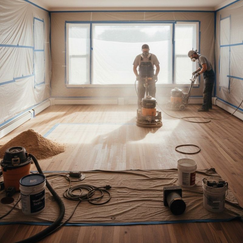 Local Wood Floor Sanding pros at work