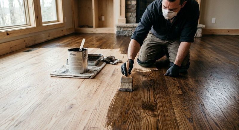 Hardwood Floor Staining in Olathe, KS