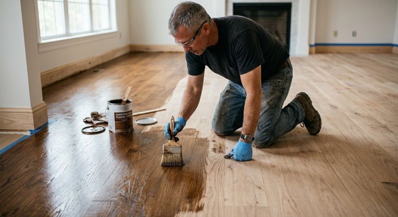 Oak Floor Staining in Alpharetta, GA