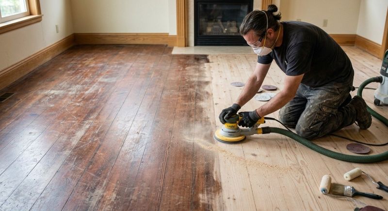 Teak Floor Refinishing in Overland Park, KS
